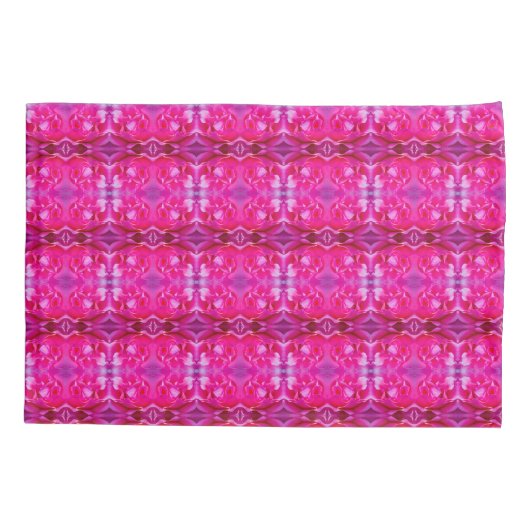 Levendige roze rozenblaadjes M-size bloemmotief Kussensloop (Achterkant)