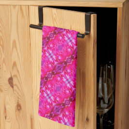 Levendige roze rozenblaadjes M-size bloemmotief Theedoek