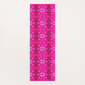 Levendige roze rozenblaadjes M-size bloemmotief Yogamat (Achterkant)