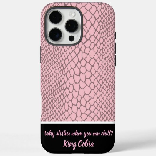 Levendige roze slangenhuid textuur Case-Mate iPhone case (Achterkant)