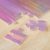 Levendige roze tulpen in gouden vaas legpuzzel (Zijkant)