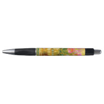 Levendige Roze Tulpen in Gouden Vaas