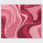 Levendige roze wervelingen van passie cadeaupapier (Vlak)