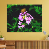 Levendige Roze Wilde Bloem Canvas Afdruk (Insitu (Woonkamer))
