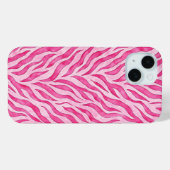 Levendige Roze Zebraprint Case-Mate iPhone Case (Achterkant (horizontaal))