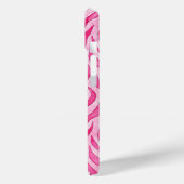 Levendige Roze Zebraprint Case-Mate iPhone Case (Achterkant / Links)
