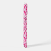 Levendige Roze Zebraprint iPhone 15 Case (Rechterkant)