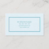 Levendige  Rozen Bloemenpatroon op Mint Visitekaartje (Achterkant)