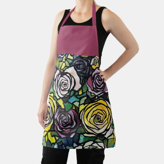 Levendige Rozen Boeket Schort (Insitu)