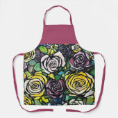 Levendige Rozen Boeket Schort (Voorkant)