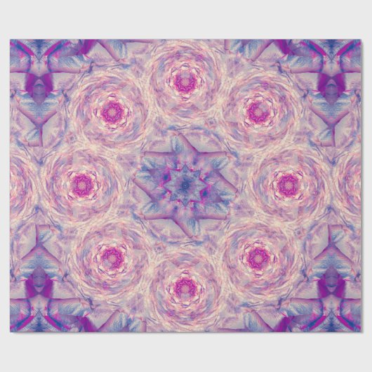 Levendige Rozen Broche Cadeaupapier (Vlak)