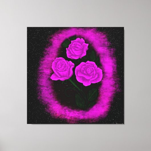 Levendige Rozen Canvas Afdruk (Voorkant)