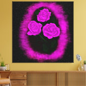 Levendige Rozen Canvas Afdruk (Insitu (Woonkamer))