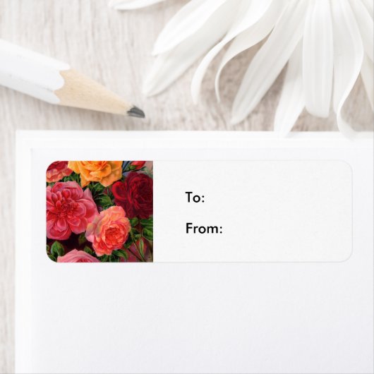 Levendige Rozen Etiket (Insitu)