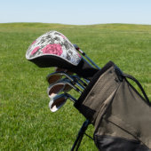Levendige Rozen Golf Head Hoesje Golfheadcover (Insitu)