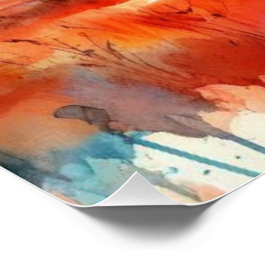 Levendige Safari zonsondergang Perfect Poster (Hoek)