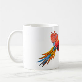 Levendige Scarlet Macaw Parrot Coffee Mok
