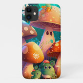 Levendige, schattige baby paddenstoelen Case-Mate iPhone case (Achterkant)