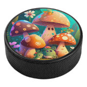 Levendige, schattige baby paddenstoelen hockey puck (3/4)