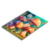 Levendige, schattige baby paddenstoelen notitieboek (Linkerzijde)