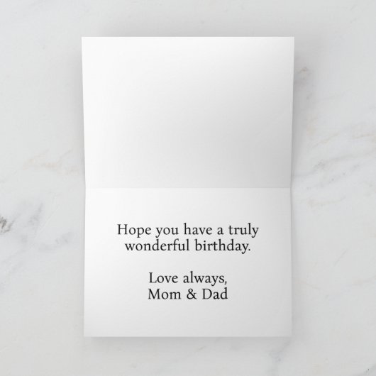 Levendige Schattige vlinderkunst Happy Birthday Kaart (Binnen)