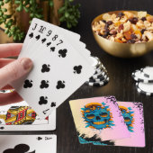 Levendige Schedel-Gotische Psychedelische Pokerkaarten (Insitu)