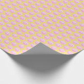 Levendige schelp (geel en roze) inpakpapier (Hoek)