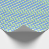 Levendige schelp (groen en blauw) inpakpapier (Hoek)