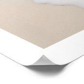 Levendige schelp van schelp bij het strand poster (Hoek)