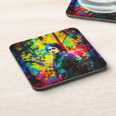 Levendige schoonheid bier onderzetter (Linkerzijde)