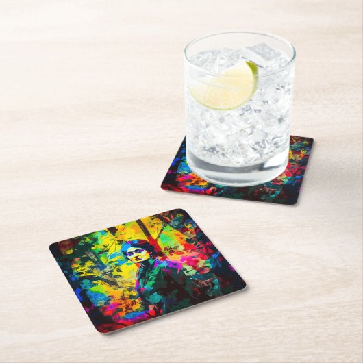 Levendige schoonheid kartonnen onderzetters (Insitu)