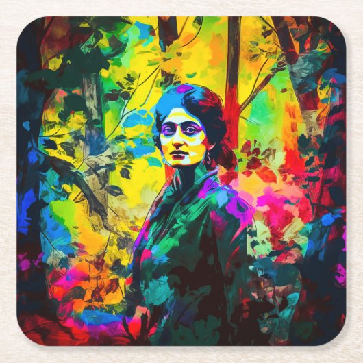 Levendige schoonheid kartonnen onderzetters (Voorkant)