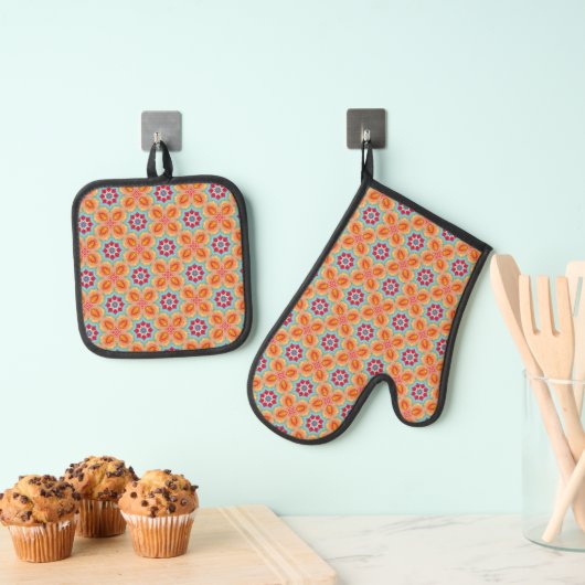 Levendige Schoonheid Ovenwant & Pannenlap Set (Insitu(Ophanging))