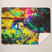 Levendige schoonheid sherpa deken (Voorkant (horizontaal))