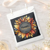 Levendige seizoensgebonden herfstbladeren Thanksgi Bedankzakje (Geknipt)