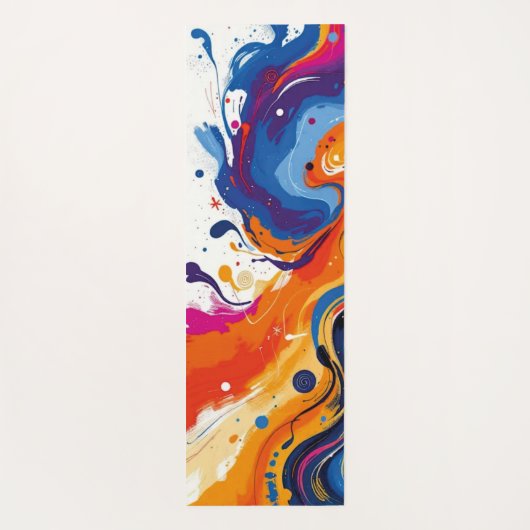 Levendige sereniteit yoga mat (Achterkant)