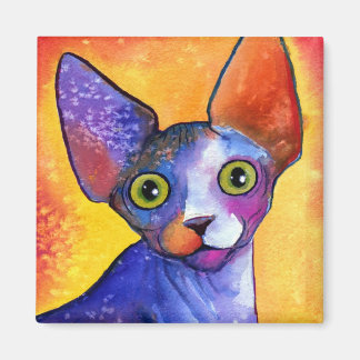 Levendige sfynx cat 3 schilderij magneet