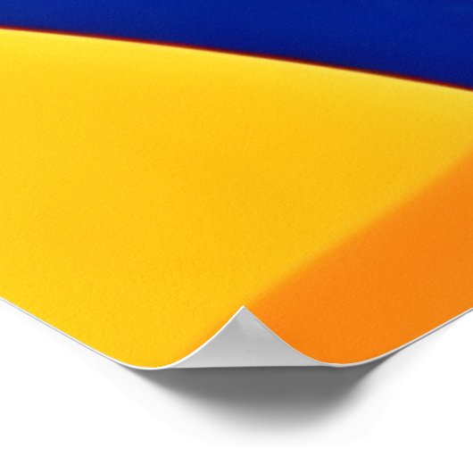 Levendige Shapescape-kunst Poster (Hoek)