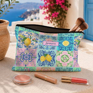Levendige Siciliaanse Turquoise Azulejo Citrus Teg Etui