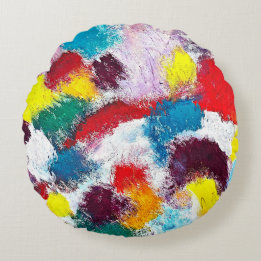 Levendige Sierkussennen Rond Kussen