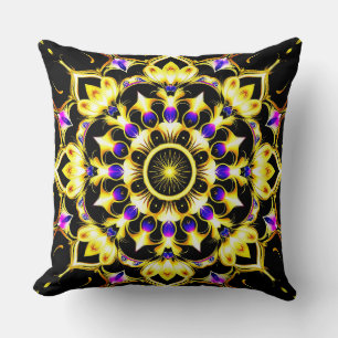 Levendige Sierlijke Mandala Ontwerp Kussen