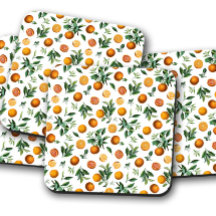 Levendige Sinaasappels Cork Onderzetter | Onderzet