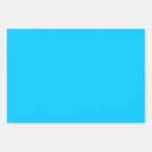 Levendige Sky Blue effen kleur Inpakpapier Vel (Voorkant 2)