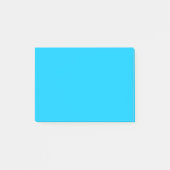Levendige Sky Blue effen kleur Post-it® Notes (Voorkant)