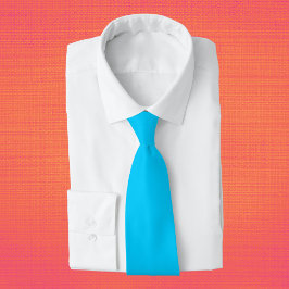 Levendige Sky Blue effen kleur Stropdas