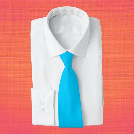 Levendige Sky Blue effen kleur Stropdas
