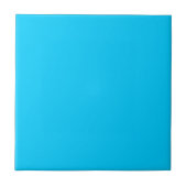 Levendige Sky Blue effen kleur Tegeltje (Voorkant)