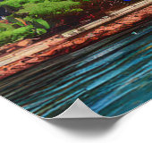 Levendige skyline van Pittsburgh, kleurrijke stede Poster (Hoek)