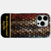 Levendige slangenhuidpatronen in natuur Case-Mate iPhone case (Achterkant (horizontaal))