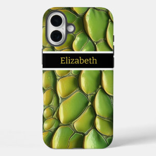 Levendige slangenhuidpatronen in zonlicht iPhone 16 plus hoesje